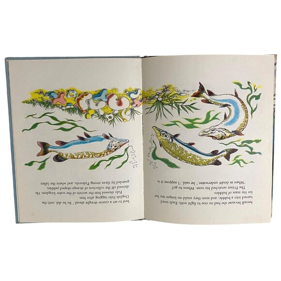 The Prince Who Was a Fish Hardcover Jan Wahl Fairytale Fishing Fish Frog Fantasy - Picture 6 of 7